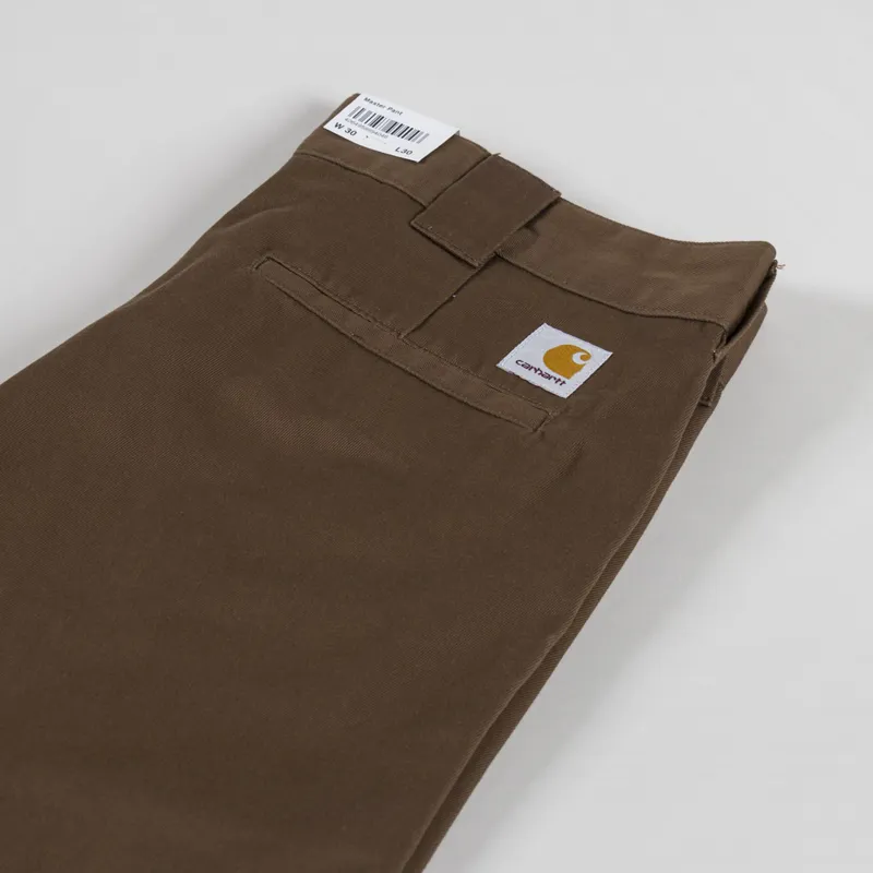 Carhartt WIP Master Pant Chocolate Rinsed Denison Twill-5