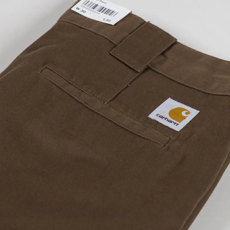 Carhartt WIP Master Pant Chocolate Rinsed Denison Twill-9