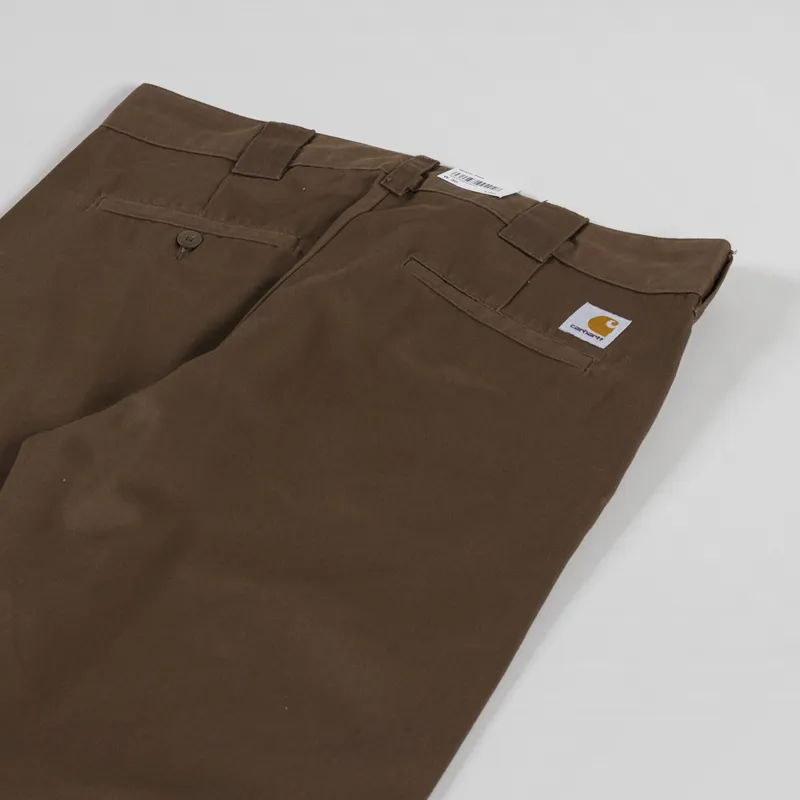 Carhartt WIP Master Pant Chocolate Rinsed Denison Twill-3