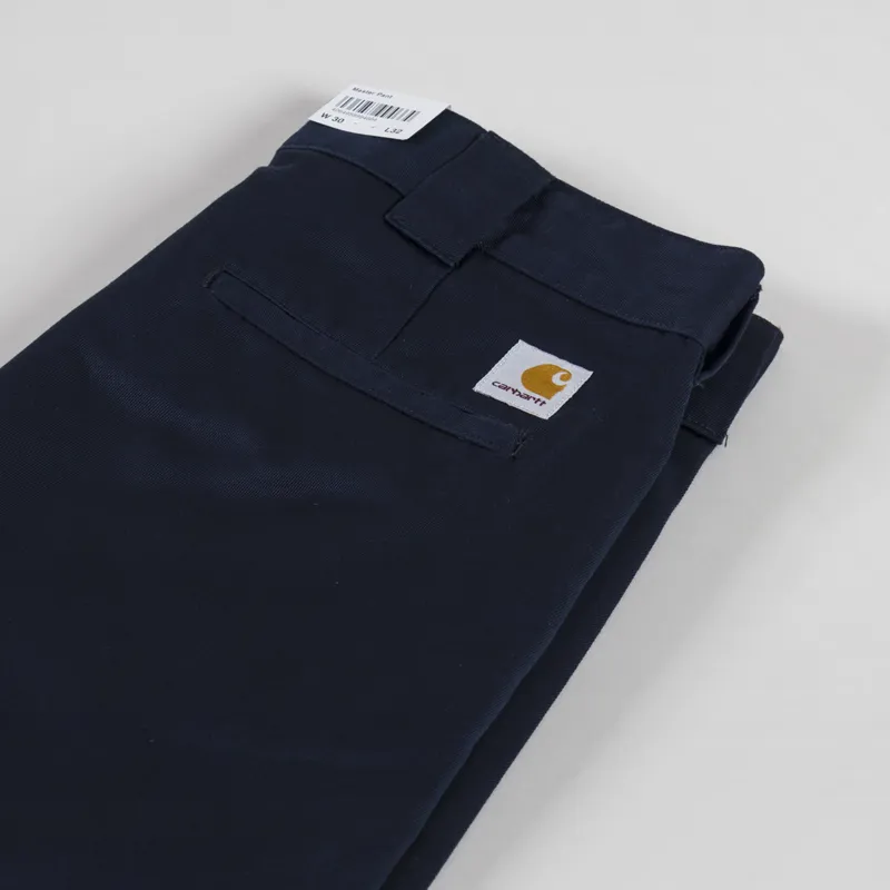 Carhartt WIP Master Pant Dark Navy Rinsed Denison Twill-5