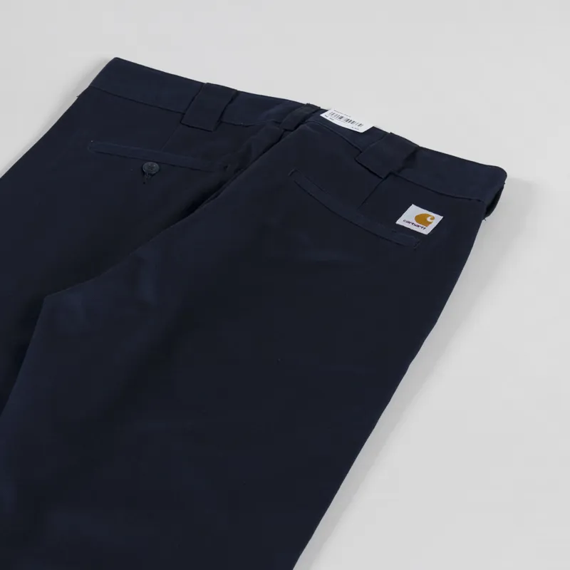 Carhartt WIP Master Pant Dark Navy Rinsed Denison Twill-3