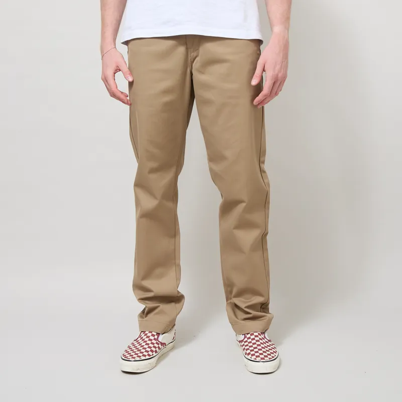 Carhartt WIP Master Pant Dark Leather Rinsed Denison Twill