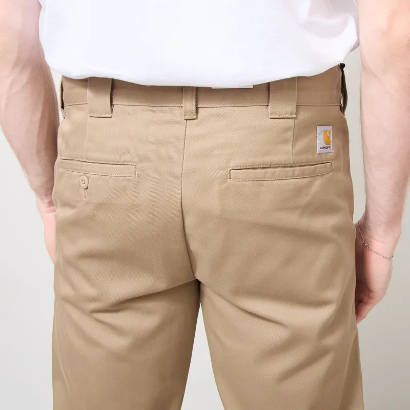 Carhartt WIP Master Pant Dark Leather Rinsed Denison Twill-5