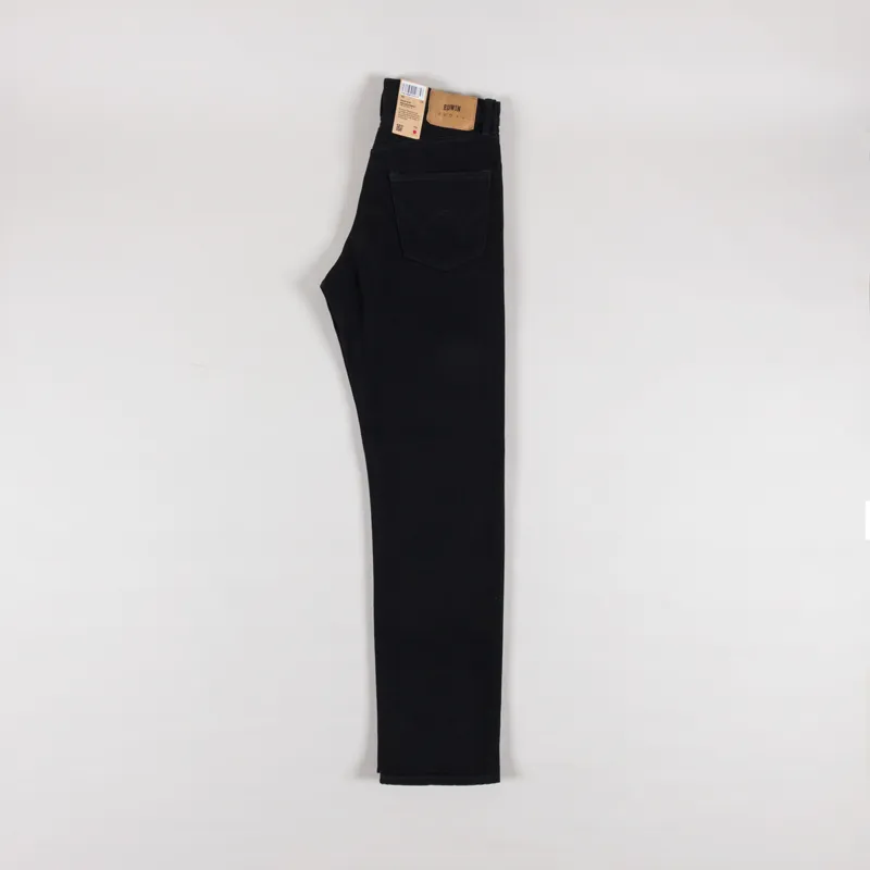 Edwin Regular Straight Jeans Black Unwashed-2