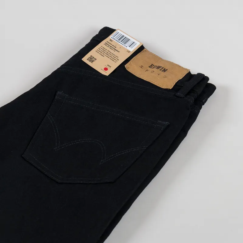 Edwin Regular Straight Jeans Black Unwashed-5