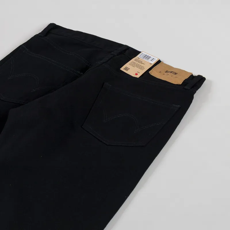 Edwin Regular Straight Jeans Black Unwashed-3