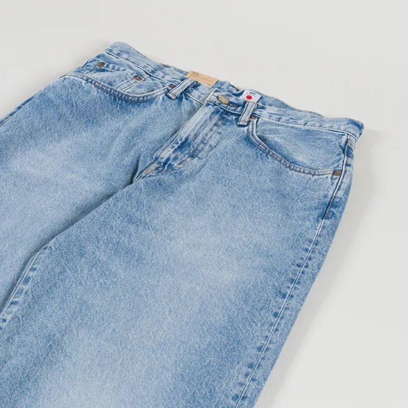 Edwin Wide Pants Blue Mid Light Used-4