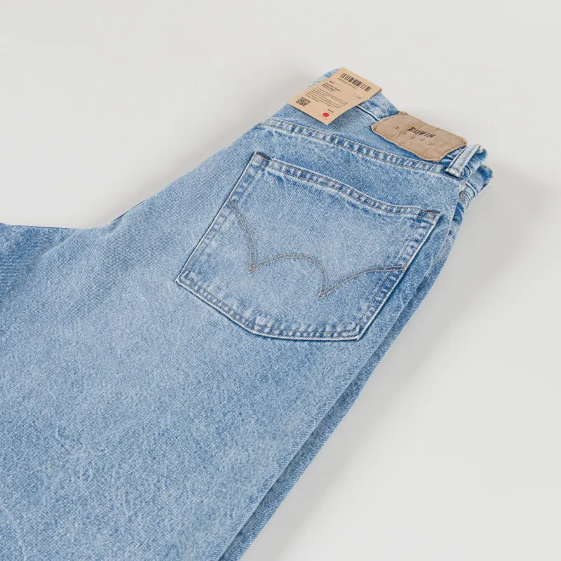Edwin Wide Pants Blue Mid Light Used-8