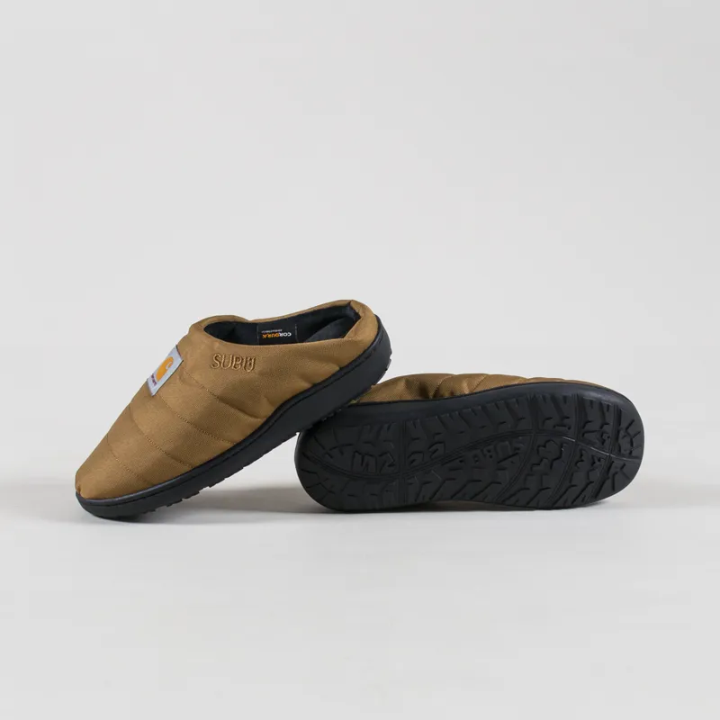 Carhartt WIP x Subu Womens Cordura Slippers Hamilton Brown-3