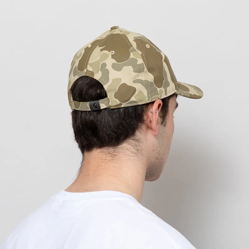 Carhartt WIP Madison Logo Cap Camo Duck Desert Black-2