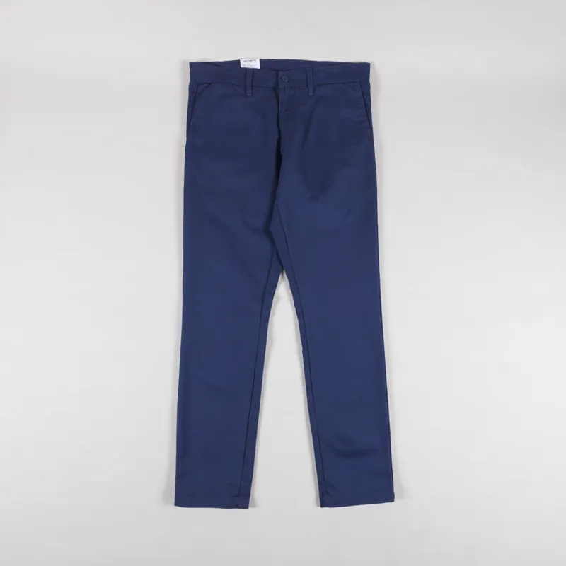 Carhartt WIP Sid Pant Dusky Blue Lamar Stretch Twill-1