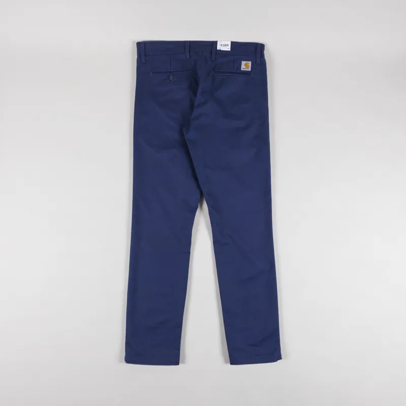 Carhartt WIP Sid Pant Dusky Blue Lamar Stretch Twill