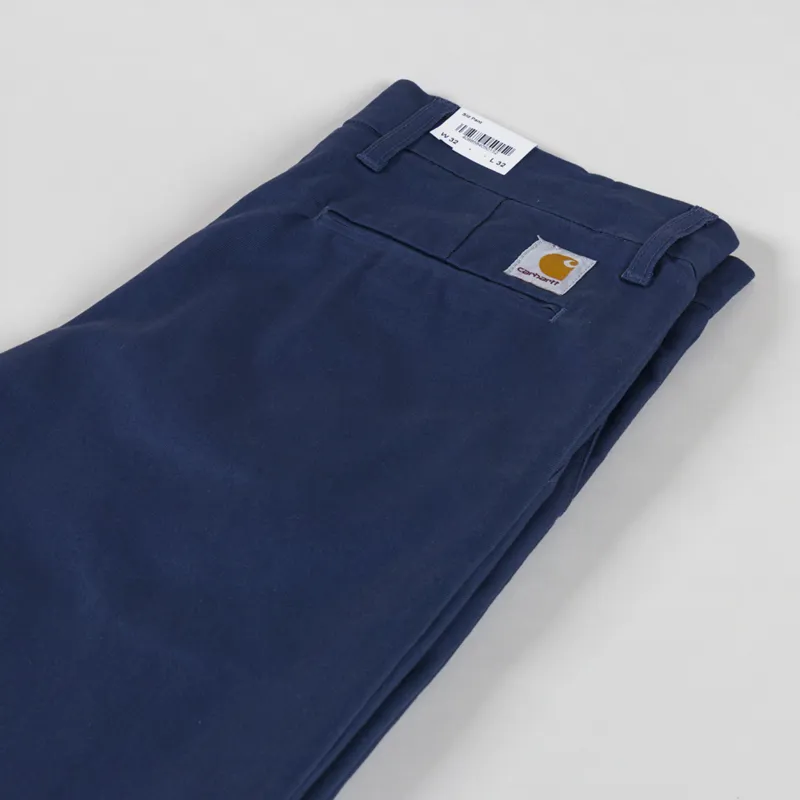Carhartt WIP Sid Pant Dusky Blue Lamar Stretch Twill-3