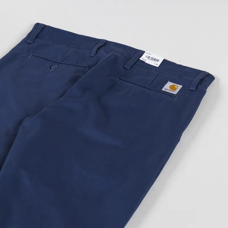 Carhartt WIP Sid Pant Dusky Blue Lamar Stretch Twill-5