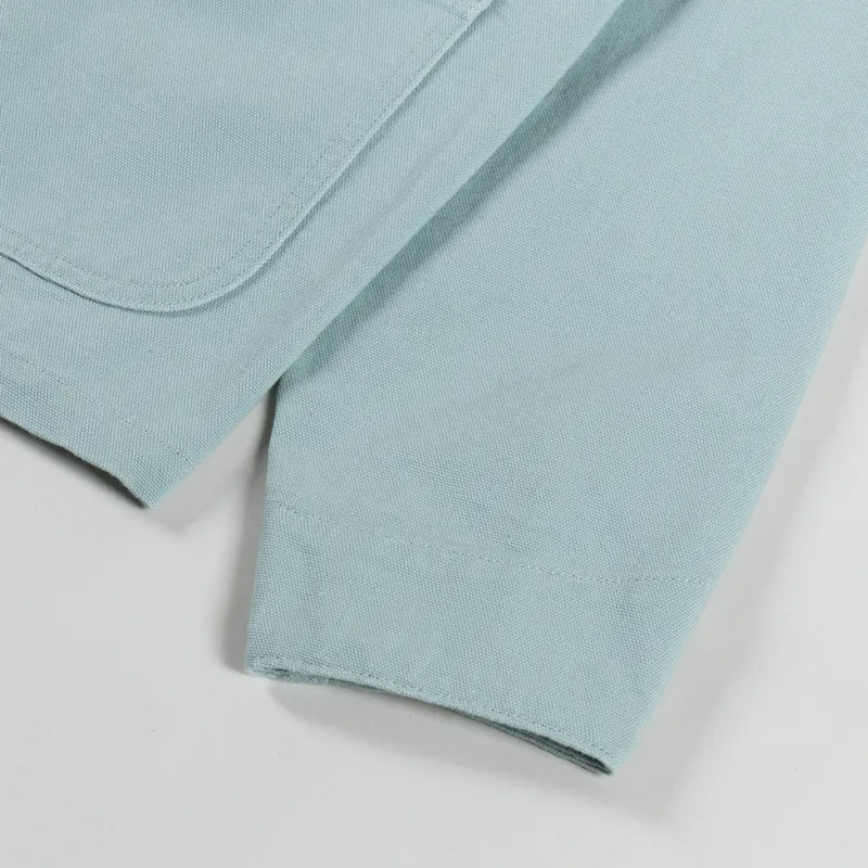 Carhartt WIP Womens OG Michigan Coat Frosted Green Black Rinsed-10