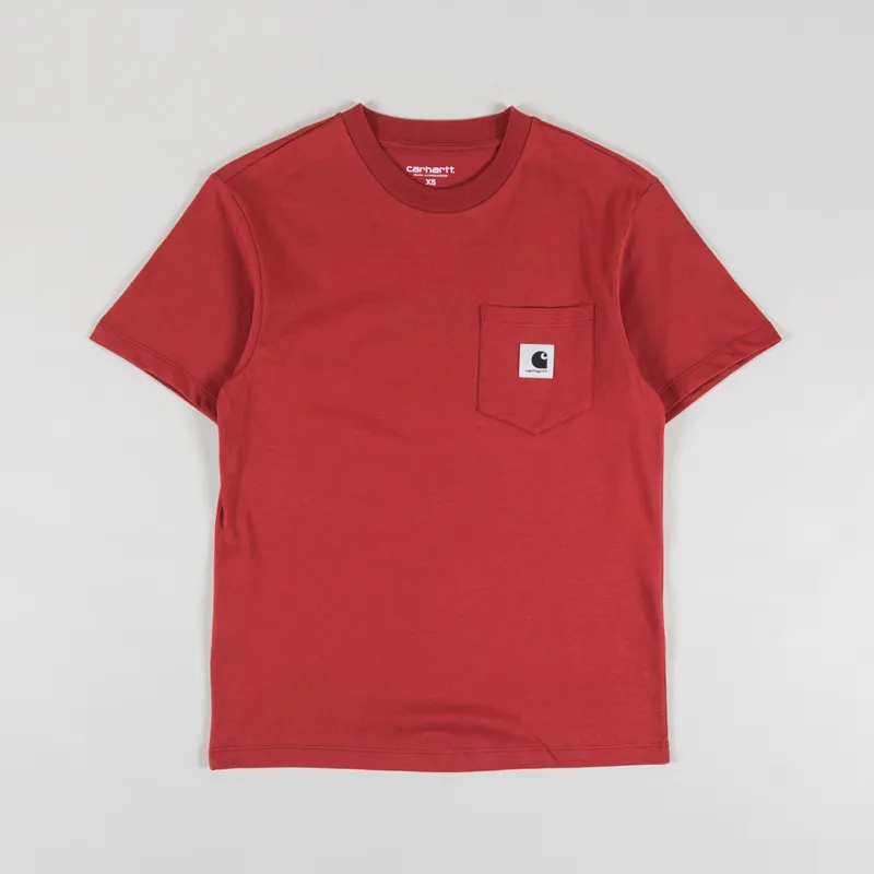 Carhartt WIP Womens Pocket T Shirt Vermillion