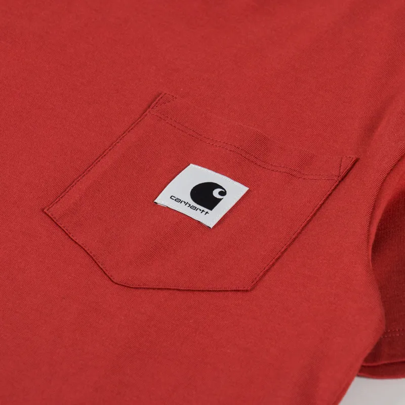 Carhartt WIP Womens Pocket T Shirt Vermillion-2