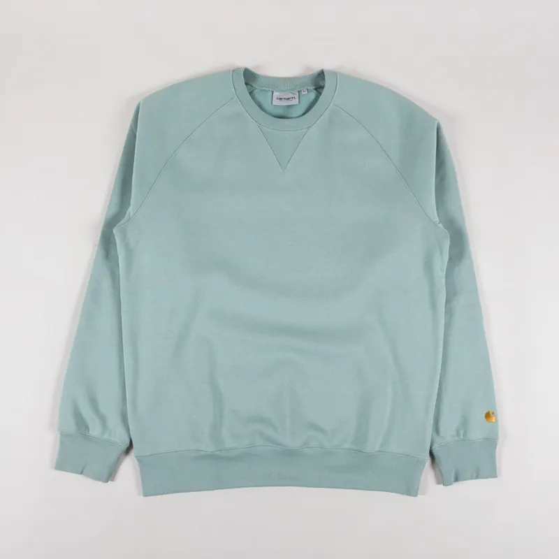Carhartt WIP Chase Sweatshirt Frosted Green Gold