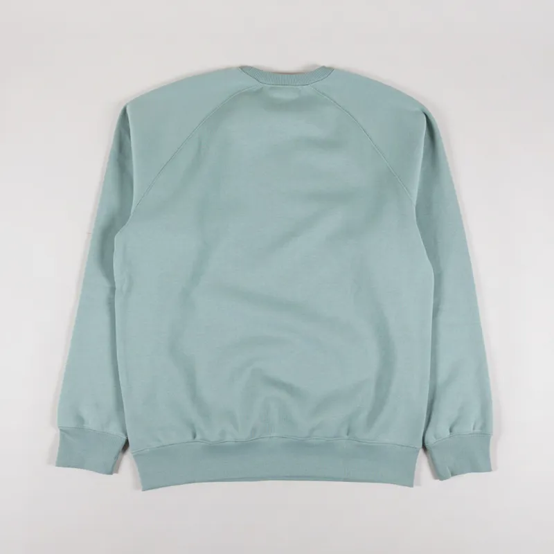 Carhartt WIP Chase Sweatshirt Frosted Green Gold-1
