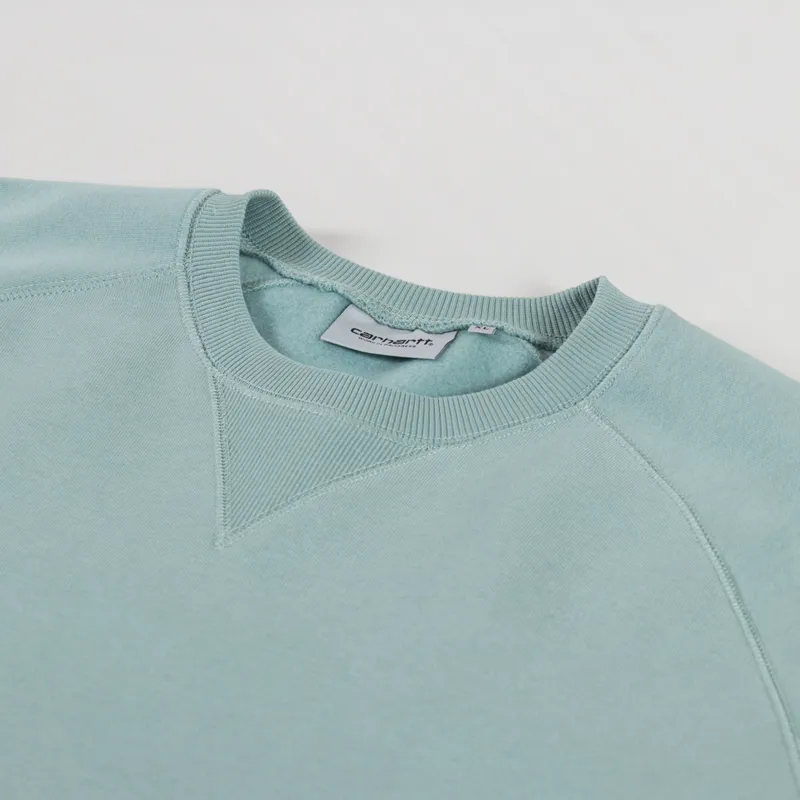 Carhartt WIP Chase Sweatshirt Frosted Green Gold-4