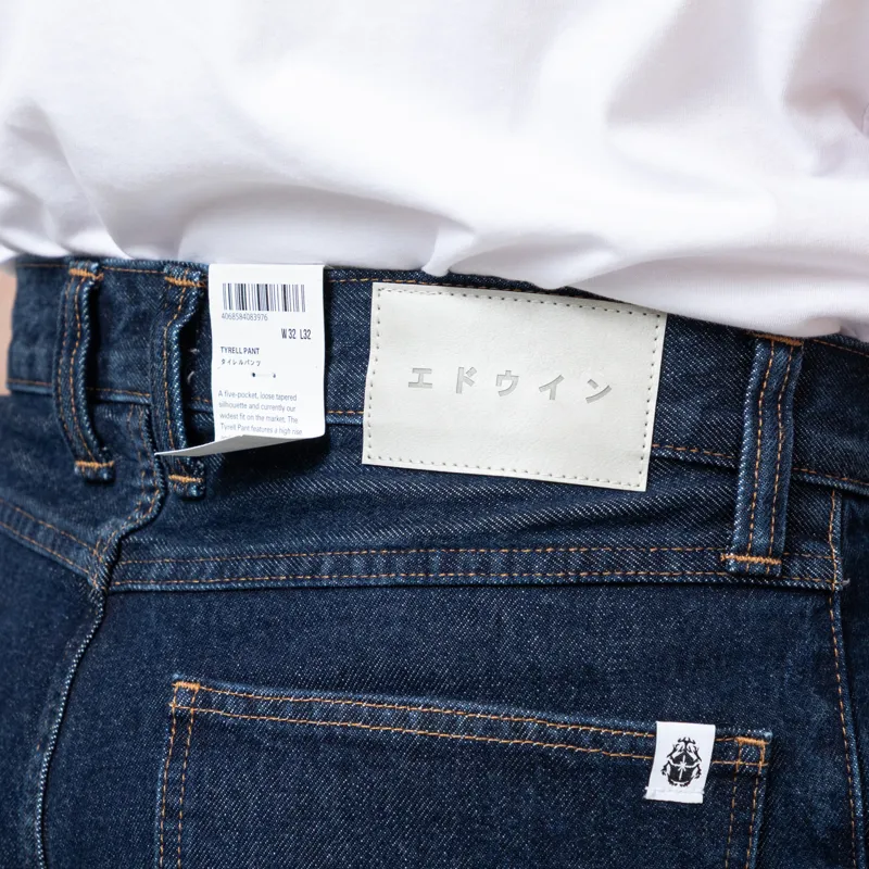 Edwin Tyrell Pants Blue Dark Marble Wash-9