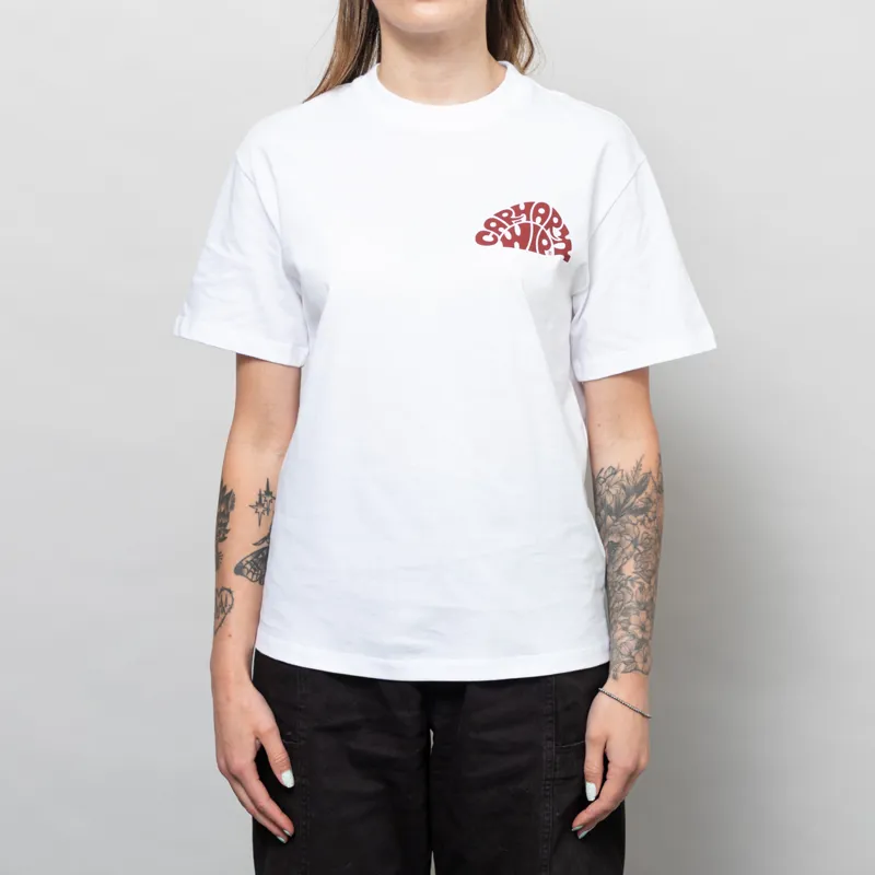 Carhartt WIP Womens Jazzy T Shirt White Desire-2