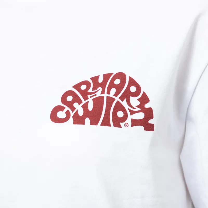 Carhartt WIP Womens Jazzy T Shirt White Desire-6