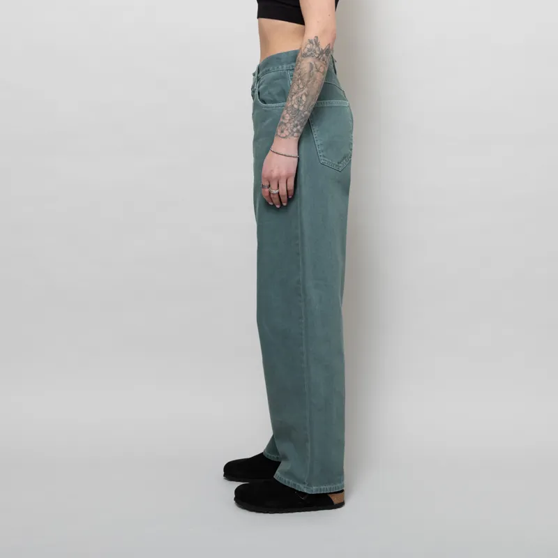 Carhartt WIP Womens Brandon Pant Silver Pine Stone Dyed-2