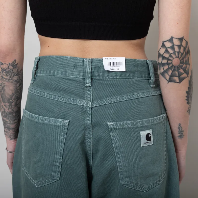 Carhartt WIP Womens Brandon Pant Silver Pine Stone Dyed-6