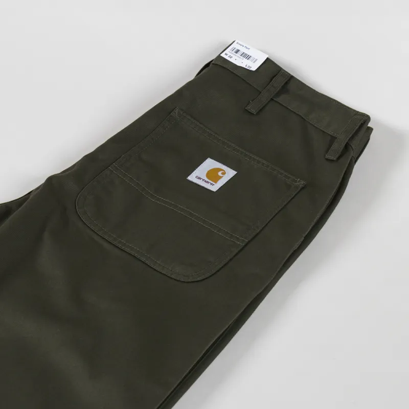 Carhartt WIP Simple Pant Turtle Rinsed Denison Twill-3