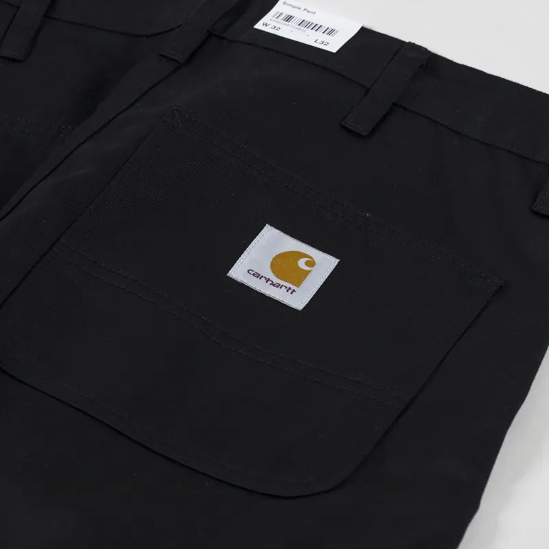 Carhartt WIP Simple Pant Black Rinsed Denison Twill-7