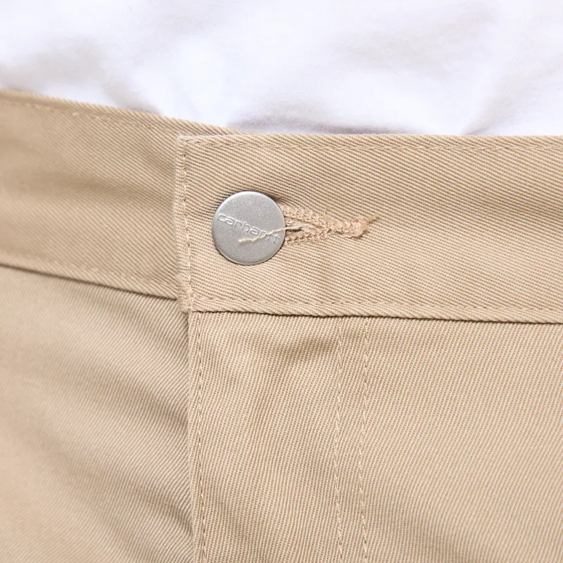 Carhartt WIP Simple Pant Leather Rinsed Denison Twill-4