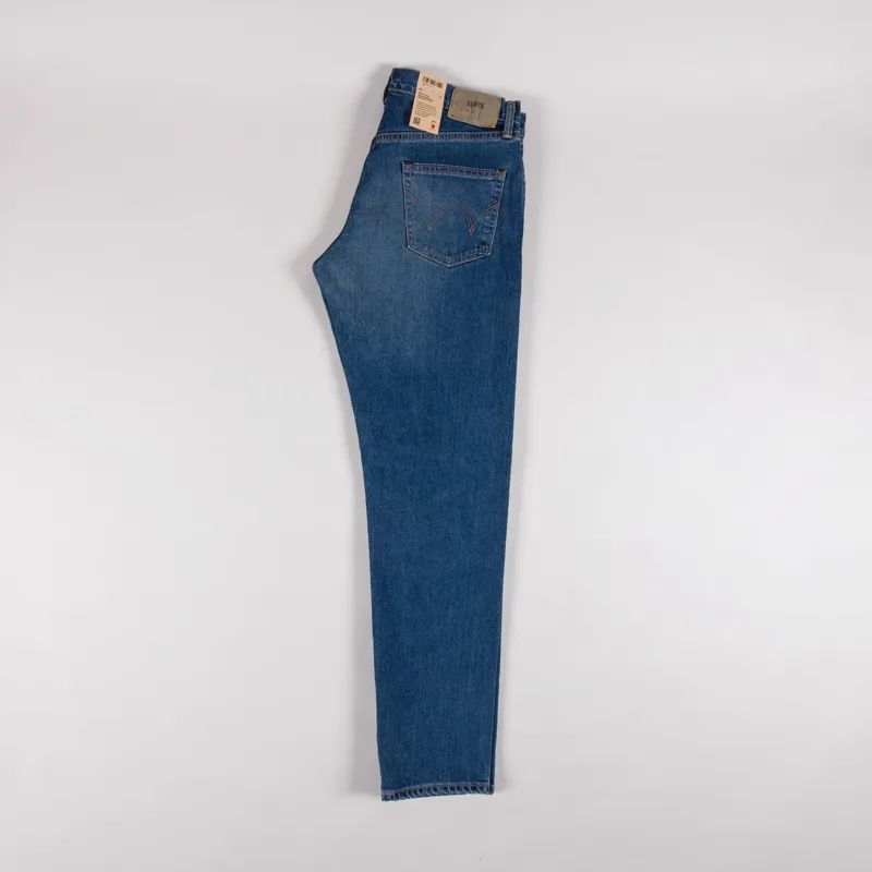 Edwin Regular Tapered Jeans Blue Mid Used-2