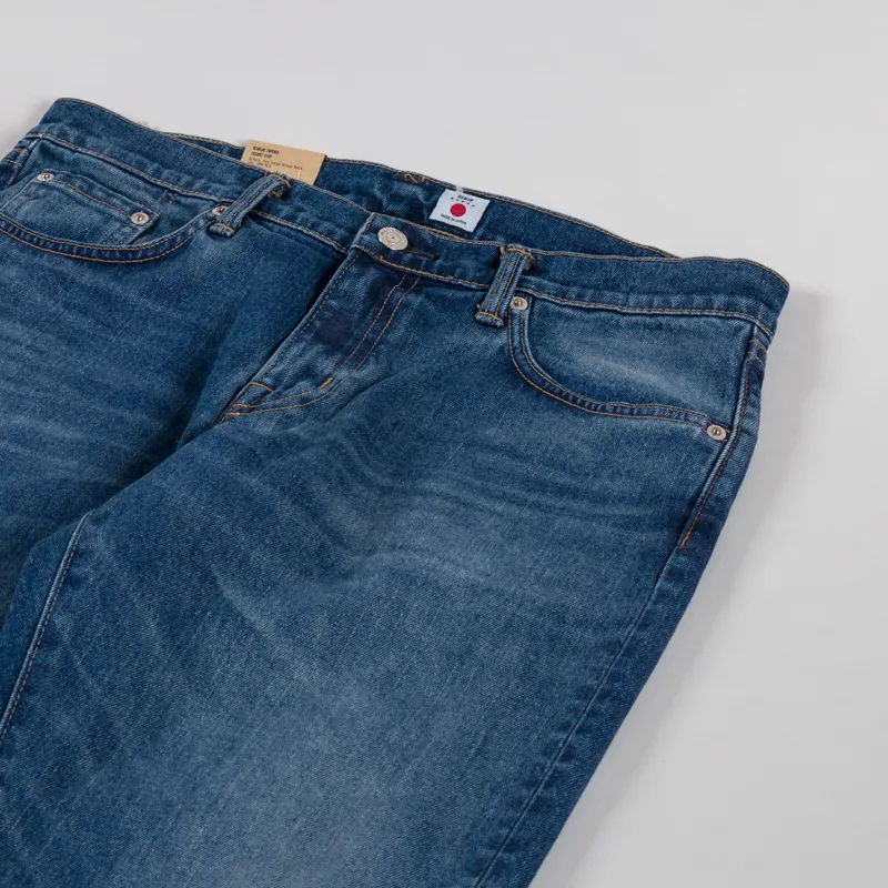 Edwin Regular Tapered Jeans Blue Mid Used-6