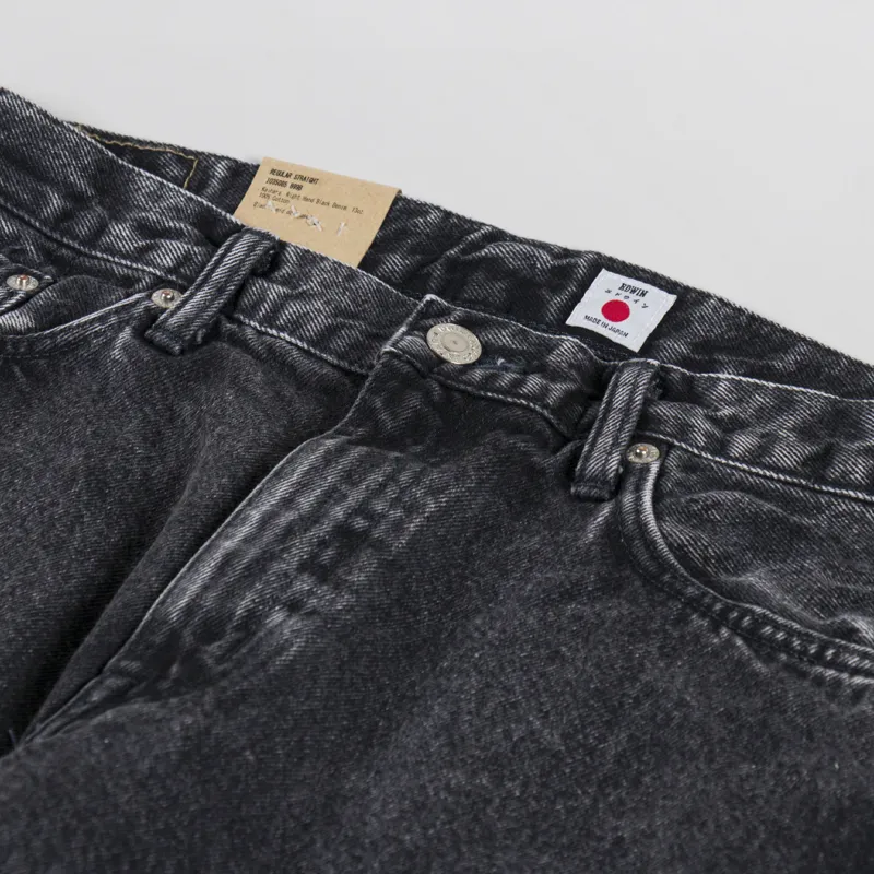 Edwin Regular Straight Jeans Kaihara Black-7
