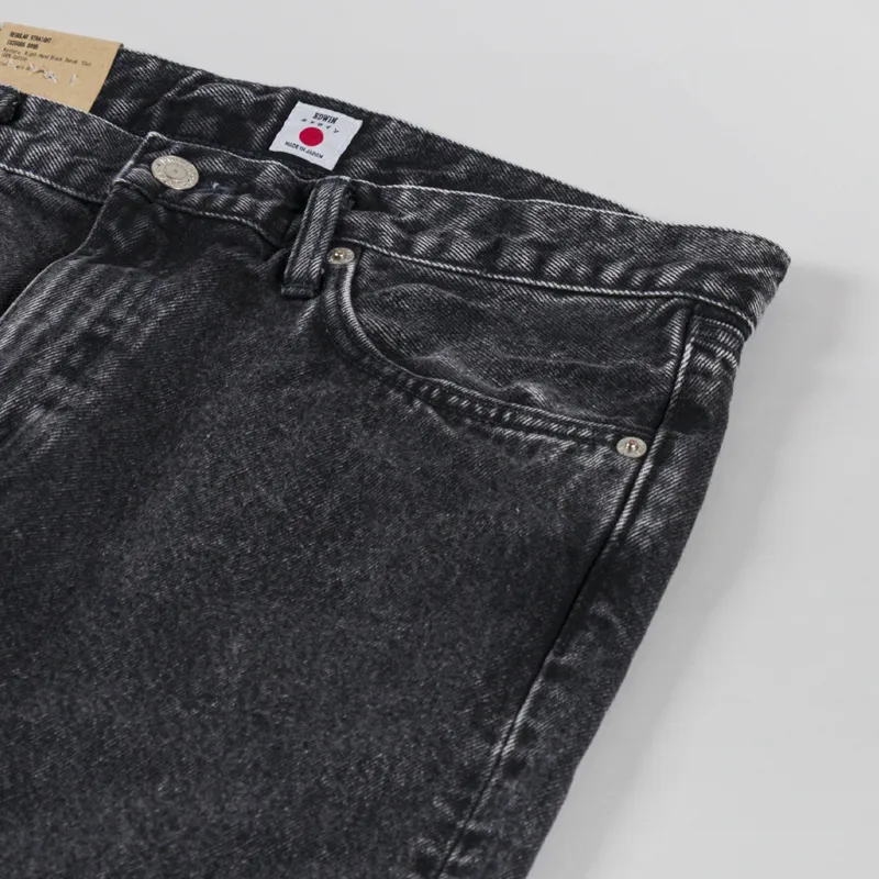 Edwin Regular Straight Jeans Kaihara Black-8