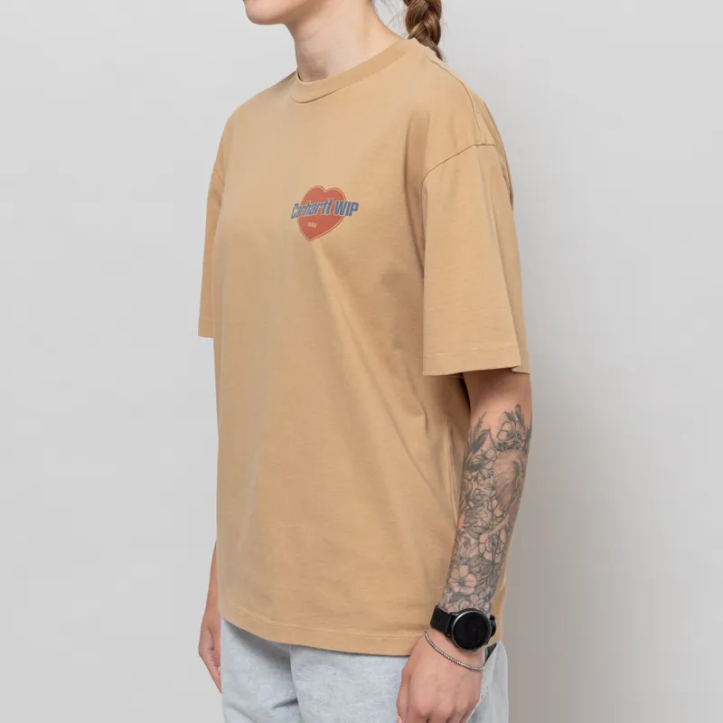 Carhartt WIP Womens Growth T Shirt Dusty H Brown-1