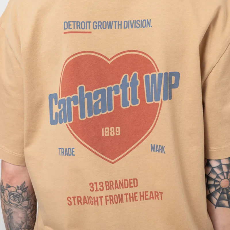 Carhartt WIP Womens Growth T Shirt Dusty H Brown-5
