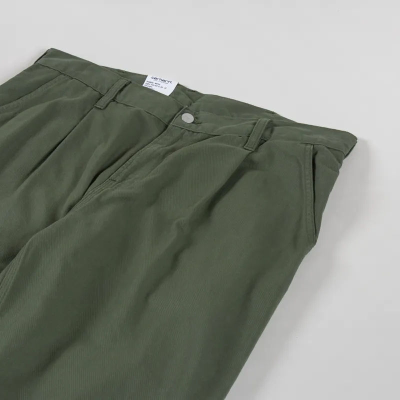Carhartt WIP Albert Pant Dollar Green Rinsed Fountain Twill-6