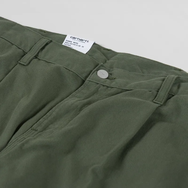 Carhartt WIP Albert Pant Dollar Green Rinsed Fountain Twill-9