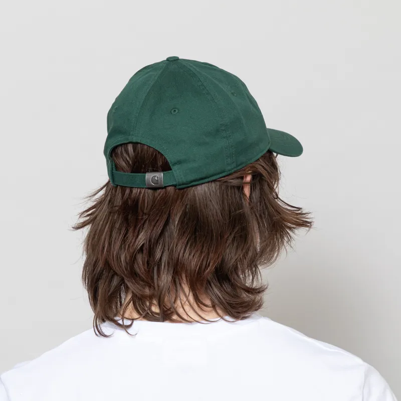 Carhartt WIP Madison Logo Cap Dark Fir Wax-2