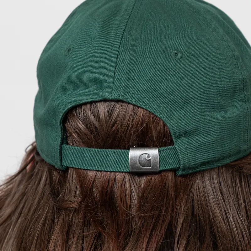 Carhartt WIP Madison Logo Cap Dark Fir Wax-4