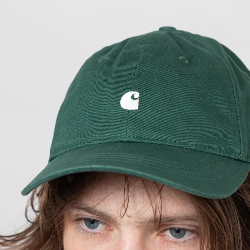 Carhartt WIP Madison Logo Cap Dark Fir Wax-3