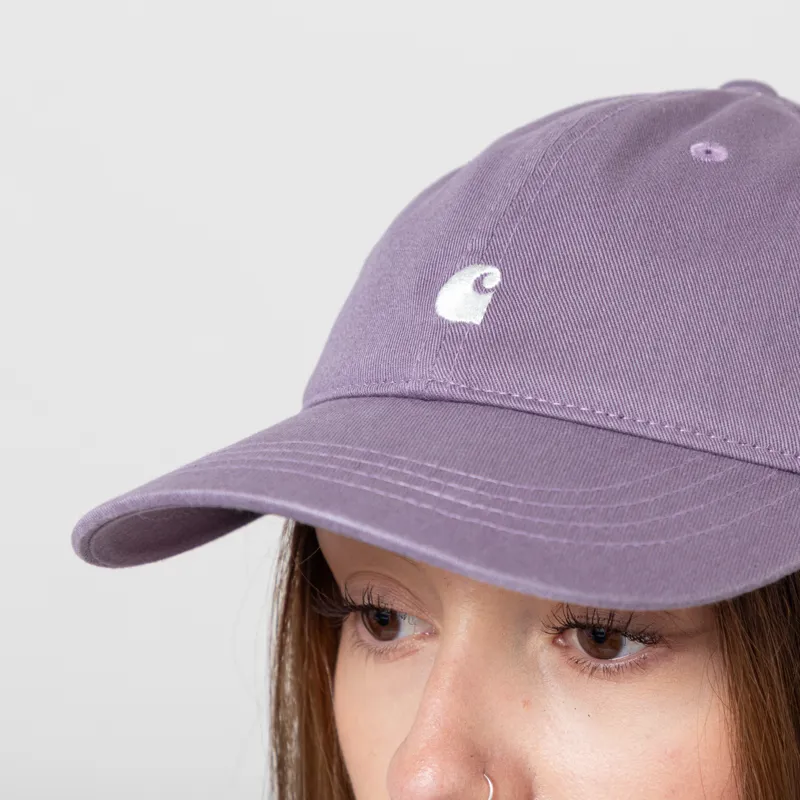 Carhartt WIP Womens Madison Logo Cap Phlox Wax-3