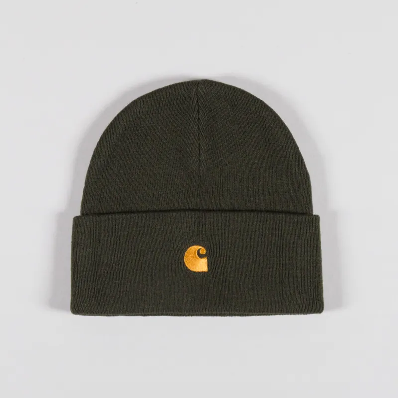 Carhartt WIP Chase Beanie Olive Gold