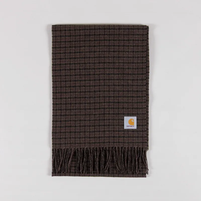 Carhartt WIP Lowis Scarf Houndstooth Vitola Heather-1