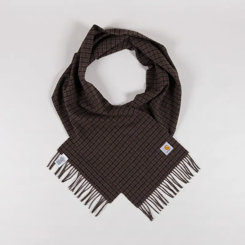 Carhartt WIP Lowis Scarf Houndstooth Vitola Heather-2