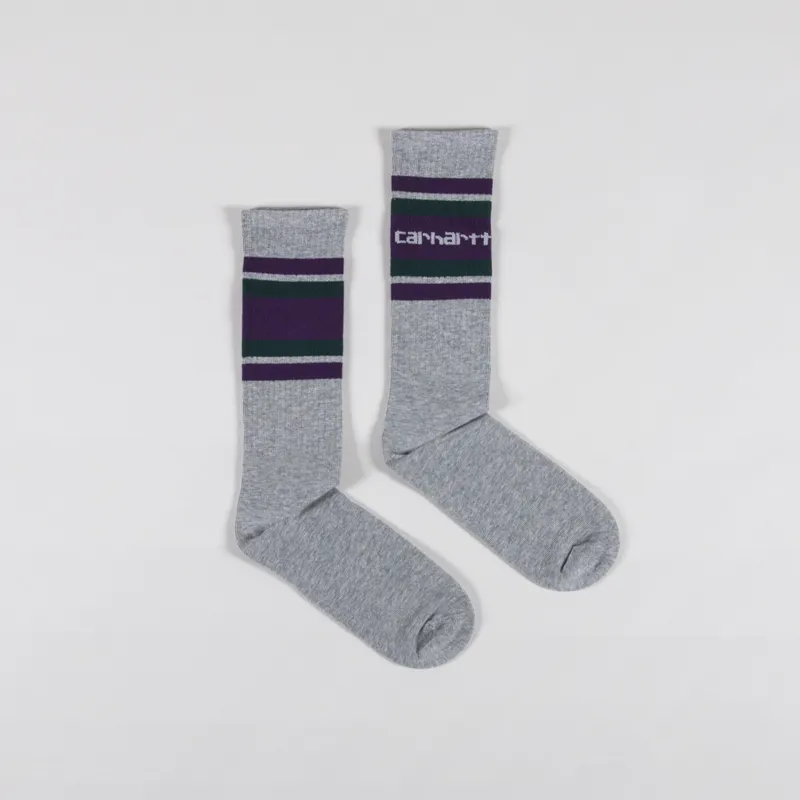 Carhartt WIP Connors Socks Grey Heather Lokers Dark Fir
