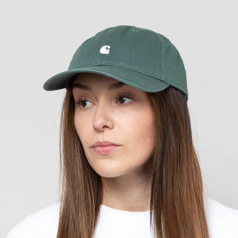 Carhartt WIP Womens Madison Logo Cap Silver Pine Wax