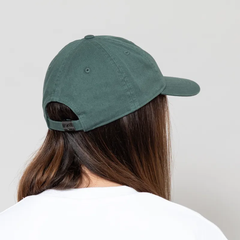 Carhartt WIP Womens Madison Logo Cap Silver Pine Wax-2